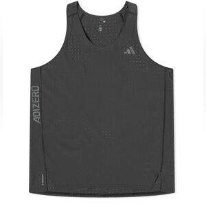 Adidas Adizero Black Running Singlet